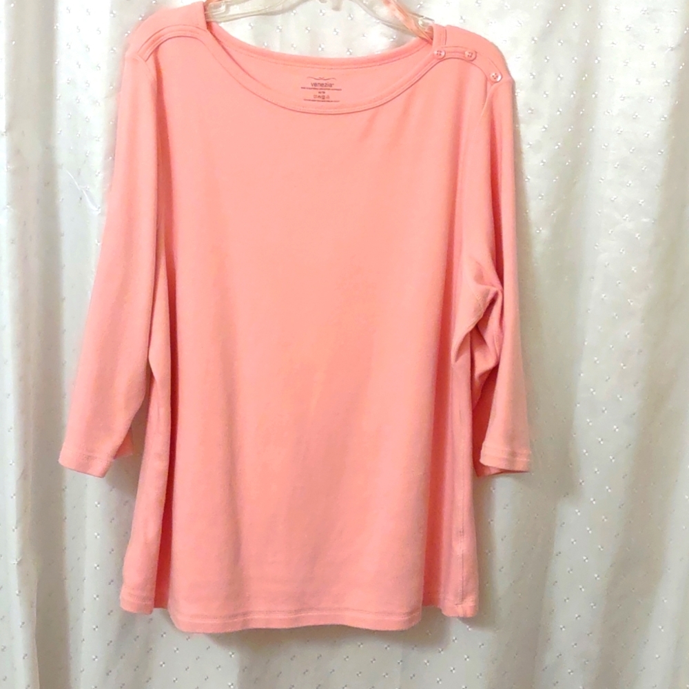 🍂3/$30Venezia women's top, size 14/16, pink
